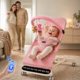  Višenamjenska ležaljka za bebe s Bluetooth funkcijom, glazbenim modulom i podesivim naslonom | shoptok.hr