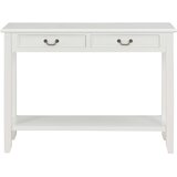  Konzolni stol bijeli 110 x 35 x 80 cm drveni | shoptok.hr