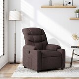  Naslonjač od tkanine tamnosmeđi | shoptok.hr