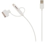 Nedis VLMP39410W1.00 3 u 1 sync and charge cable USB-A male - micro B male 1.00 m white + 30-Pin doc | ePonuda.com