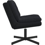  Stolac za opuštanje s rotacijom Crna 63 x 75 x 76 cm Baršun | shoptok.hr