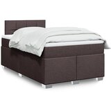  Krevet box spring s madracem tamnosmeđi 120 x 190 cm od tkanine | shoptok.hr