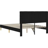  Okvir za krevet s uzglavljem Crna 120 x 200 cm Tkanina - Crna 120 x 200 cm | shoptok.hr