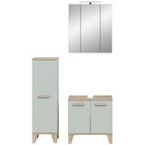 MID.YOU Kopalnica Star, Barva Hrasta, Svetlo Zelena, 3-Delna | Shoptok.si