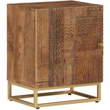 Furnova Nočna omarica 40x30x50 cm trden mangov les in železo, (21926720) | Shoptok.si