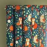 Catherine Lansfield Zelene/rjave otroške zavese v kompletu 2 ks 168x183 cm Fox and Woodland Friends – | Shoptok.si