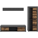 MID.YOU Dnevni Regal Jam, Videz Starega Lesa, 3-Delni | Shoptok.si