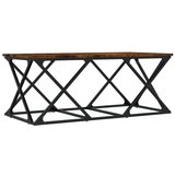 Maison Chic Klubska mizica - kavna mizica - Nizka mizica dimljeni hrast 100x49x40 cm inženirski les, (21755260) | Shoptok.si