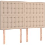  LED uzglavlje boja cappuccina 144x5x118/128cm od umjetna koža | Eponuda.ba