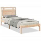 Maison Chic Daljši Posteljni Okvir - Dvoposteljna postelja brez vzmetnice 100x220 cm trden les, (22082359) | Shoptok.si