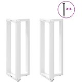  Noge za barski stol T-oblika 2 kom Bijele 50x35x(100-101) cm Čelik | shoptok.hr