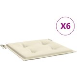 vidaXL Blazine za vrtne stole 6 kosa krem 40x40x4 cm oxford tkanina, (20623128) | Shoptok.si
