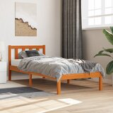 Furnova Posteljni okvir brez vzmetnice voščeno rjav 90x190 cm borovina, (21934799) Cene