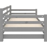 Dnevni ležaj na izvlačenje sivi od borovine 2 x (90 x 200) cm | Eponuda.com