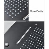 EYN Luksuzni podometni LED tuš sistem | Termostatski tuš PT8899 — Črna | Shoptok.si