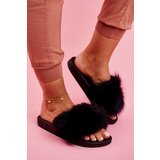Boto Women's Slides With Fur Black Belmondo Cijene