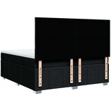 vidaXL Krevet s oprugama i madracem crni 200x200 cm od tkanine | shoptok.hr