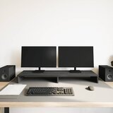  Stalak za monitor Crni hrast 100x27x10 cm Konstruirano drvo | shoptok.hr