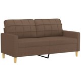  2-dijelni set sofa s jastucima smeđi od tkanine | shoptok.hr