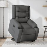 Maison Chic Naslanjač - Relax naslanjač s funkcijo vstajanja temno sivo blago, (22040137) | Shoptok.si
