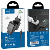 Hoco pametni hišni polnilec N2 z USB vtičem in s polnilnim kablom Micro USB 2,1A - črn | Shoptok.si
