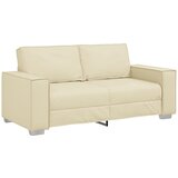 vidaXL Dvosedežna Garnitura Krem 140 cm Umetno Usnje, (22054578) u