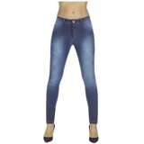 Bas Bleu Women's TIMEA denim trousers shaping the buttocks shaded | Shoptok.si