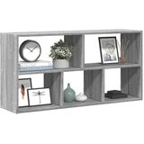  Zidna polica siva boja hrasta 100x25x50 cm konstruirano drvo | shoptok.hr