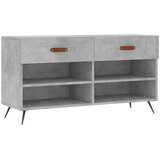  Klupa za cipele siva boja betona 102x35x55 cm konstruirano drvo | shoptok.hr