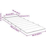  Jastuk za ležaljku s uzorkom lišća 180x60x4 cm tkanina Oxford | shoptok.hr