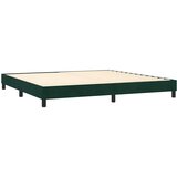  Krevet s oprugama i madracem tamnozeleni 200x200 cm baršunasti | shoptok.hr