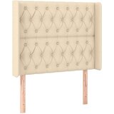  Krevet box spring s madracem LED krem 100x200 cm od tkanine | shoptok.hr