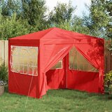 Šator za svadbe - šator za zabave Crvena 250 x 250 x 240 cm PE i čelik | shoptok.hr