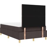  Postelja z vzmetnico z vzmetnico Temno rjava 120 x 200 cm blago, (5000128148) | Shoptok.si