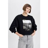 Defacto Oversize Fit Printed Long Sleeve Sweatshirt cene