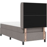  LED Box Spring Krevet s madracem Sivo-smeđa 80 x 200 cm tkanina | shoptok.hr