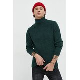 Only & Sons Pulover s dodatkom vune za muškarce, boja: zelena, s dolčevitom | shoptok.hr