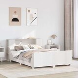  Okvir kreveta bez madraca bijeli 150x200 cm od masivne borovine | shoptok.hr