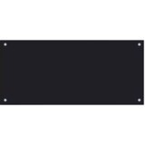  Kuhinjski zid 2 pcs Crna 90 x 40 cm Staklo otporno na udarce | shoptok.hr