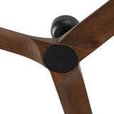 Faro 33809WT - Plafonski ventilator HEYWOOD L drvo/crna, prečnik 132 cm WT + DO | Eponuda.com