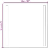  LED kupaonsko ogledalo s ogledalom *Transparent*an 40 x 40 cm | shoptok.hr