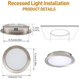 AIBOO RGB 8x LED Pametnih Vgradnih Svetilk z Aplikacijo | Shoptok.si