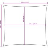  Jedro protiv sunca od tkanine Oxford četvrtasto 5 x 5 m crveno | shoptok.hr