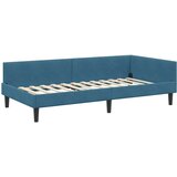 vidaXL Kotni posteljni okvir z vzglavjem Modra 100 x 200 cm | Shoptok.si