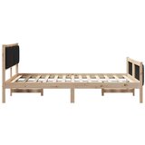  Okvir kreveta Smeđa i crna 135 x 190 cm Masivna borovina | shoptok.hr