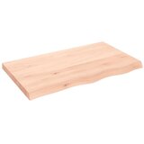  Zidna polica 100x60x(2-6) cm neobrađena masivna hrastovina | Eponuda.com