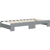  Dnevni krevet na razvlačenje svjetlosivi 90 x 190 cm od tkanine | shoptok.hr