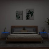  The Living Store Stenska nočna omarica z LED lučkami 2 kosa betonsko siva - Stenska Nočna Omarica, (21452754) Cene
