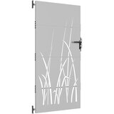  Vrtna vrata 85 x 175 cm od čelika COR-TEN s uzorkom trave | shoptok.hr