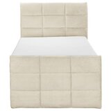 MID.YOU POSTELJA BOXSPRING 120 cm x 200 cm , tekstil, leseni material krem barve | Shoptok.si